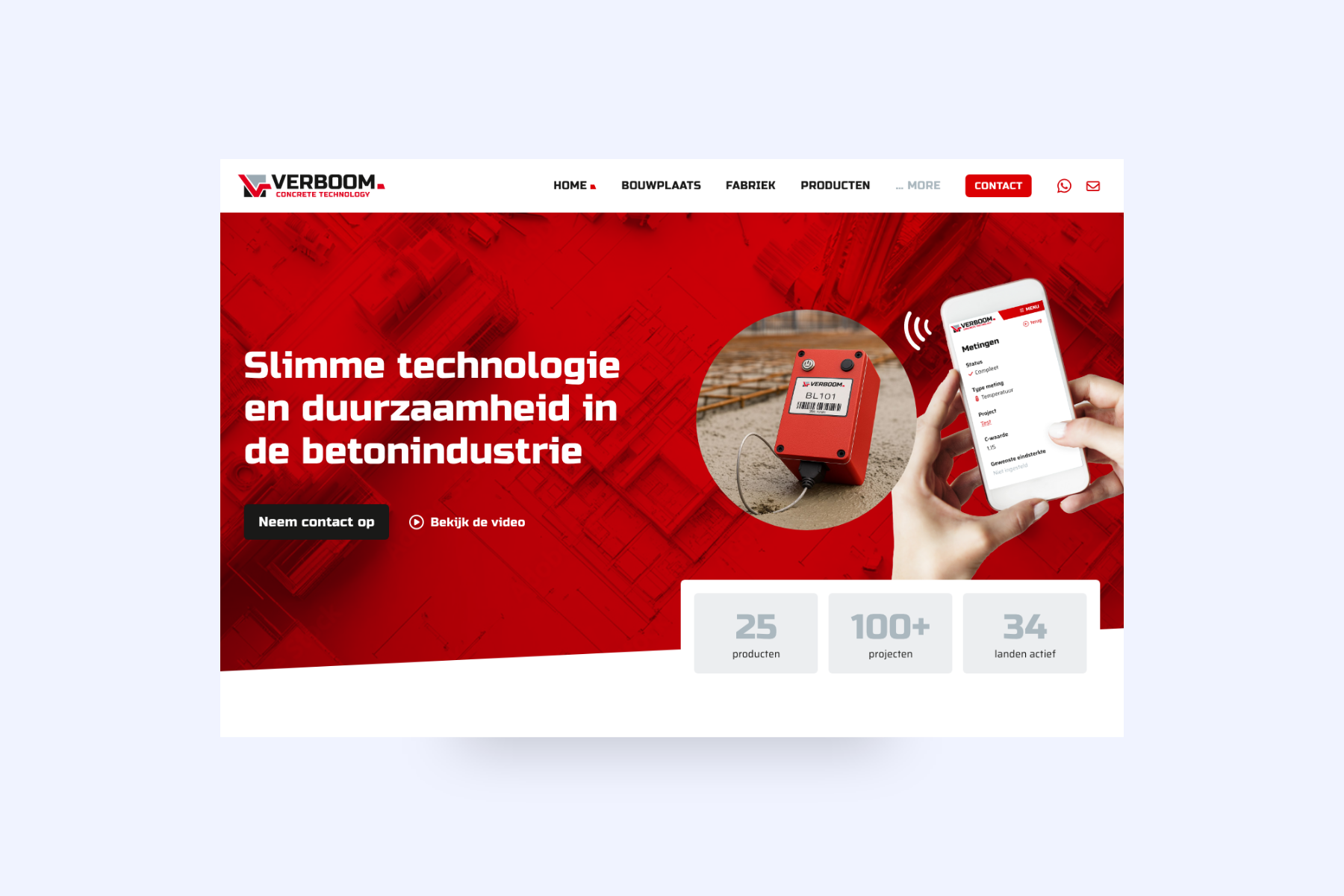 nieuwe website verboom betontechniek